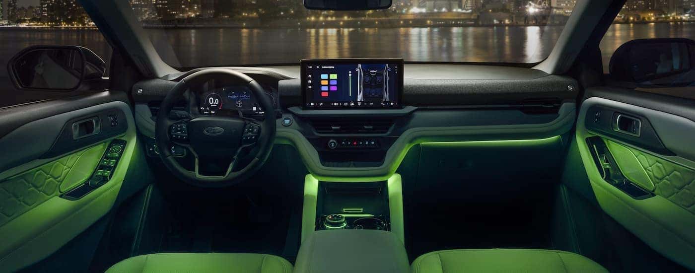 Interior LED lighting technology in a 2025 Ford Explorer