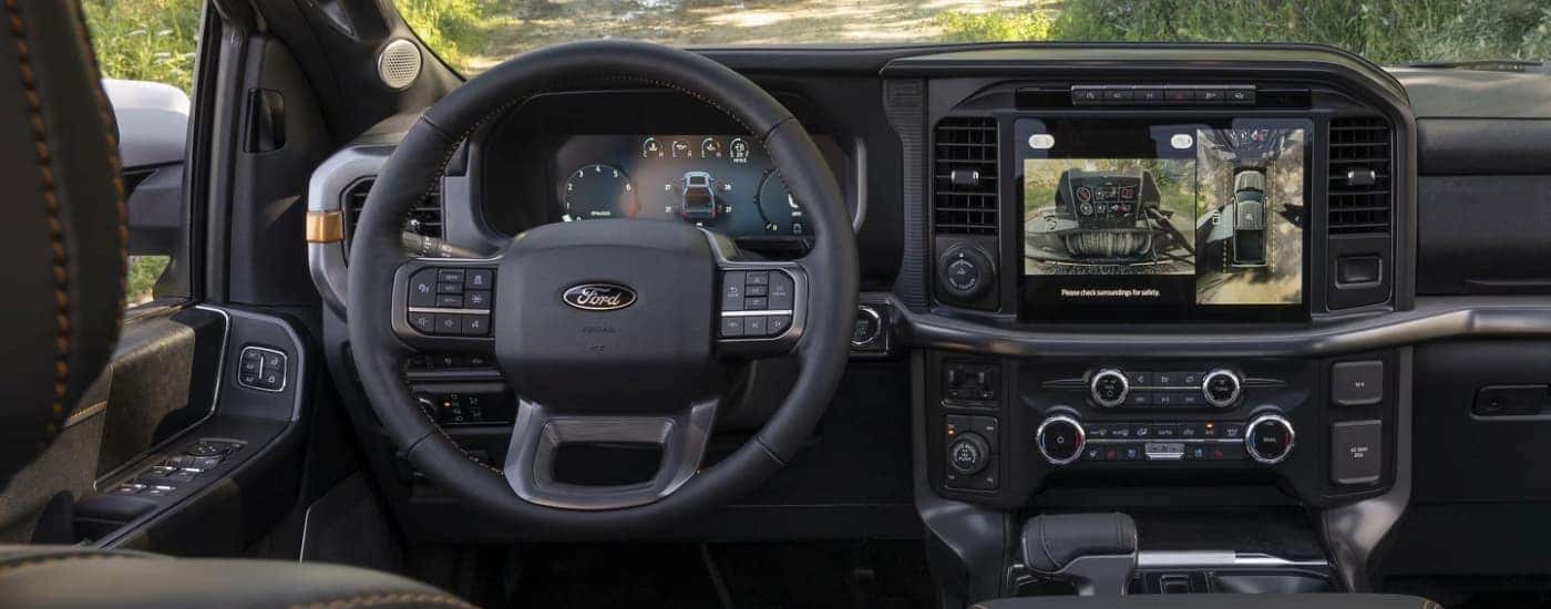 Infotainment and digital gauge cluster on a 2025 Ford F-150