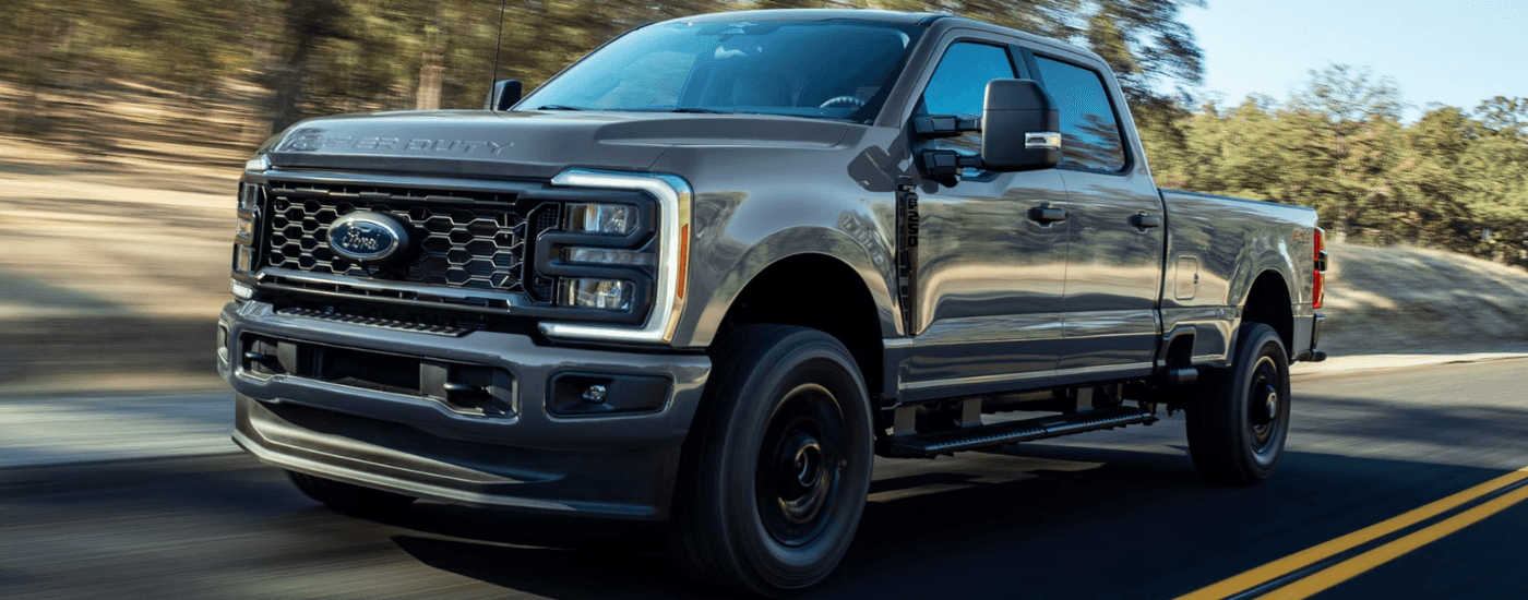 Grey 2026 Ford Super Duty for sale near Florence on a test drive