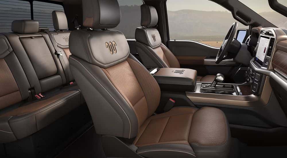 2026 Ford F-150 Brown leather interior