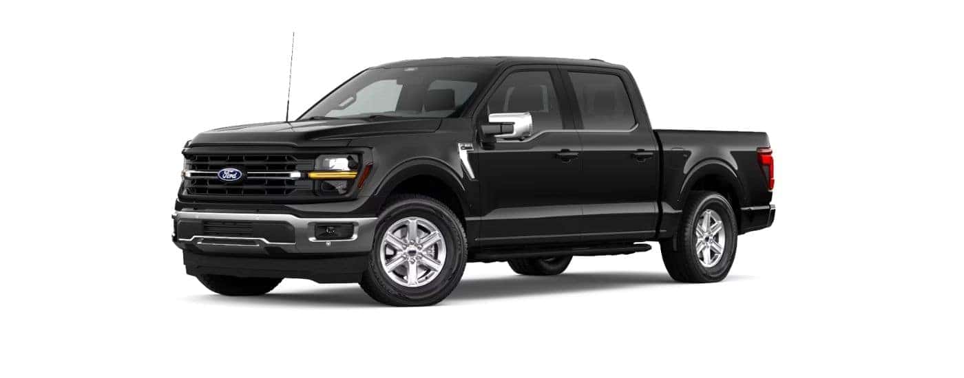 Black 2026 Ford F-150 angled left.