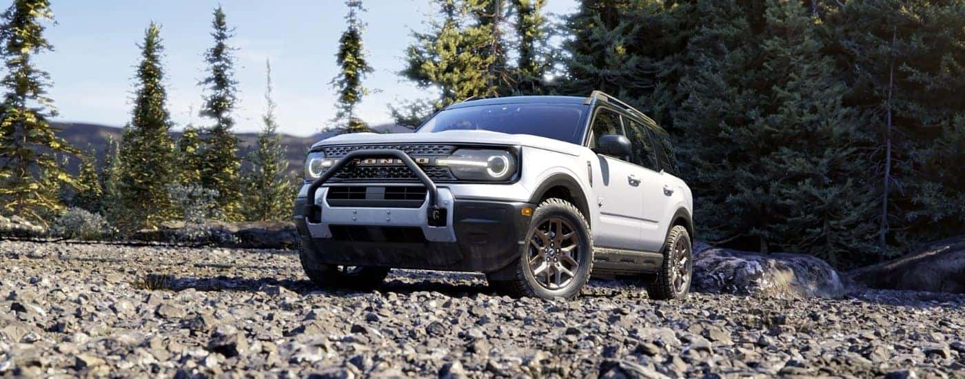 White 2026 Ford Bronco Sport parked off-road