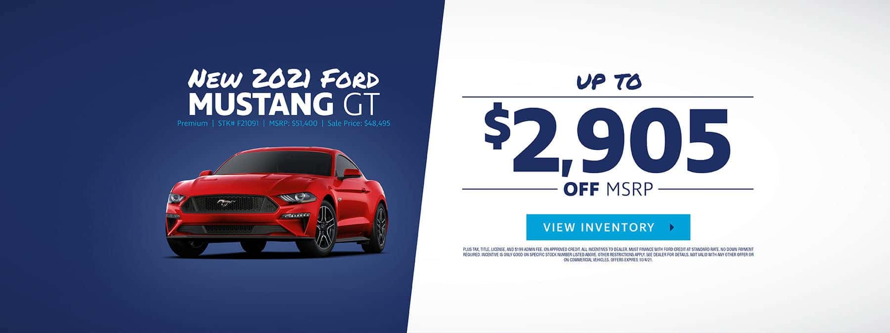 New 2021 Ford Mustang GT