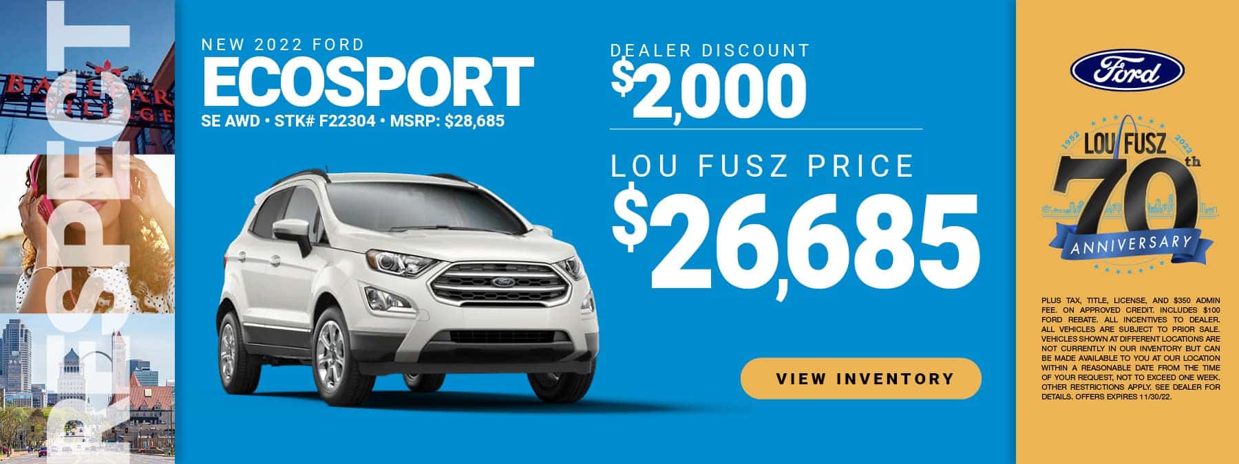 NEW 2022 FORD ECOSPORT SE AWD
