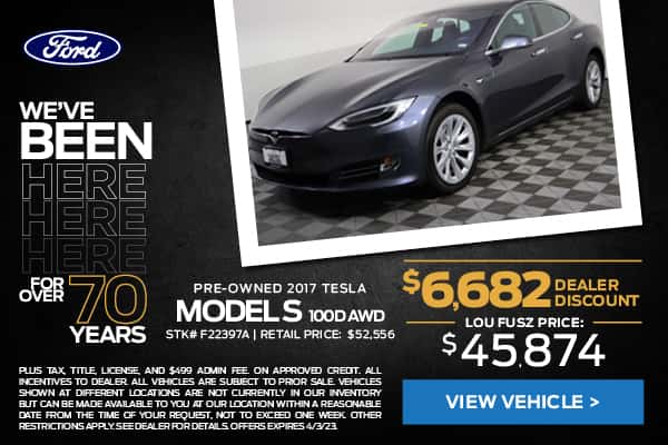 PRE-OWNED 2017 TESLA MODEL S