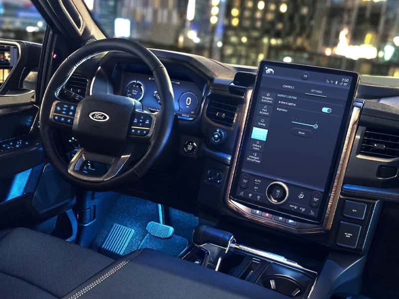 New 2023 Ford F-150 interior features and technology