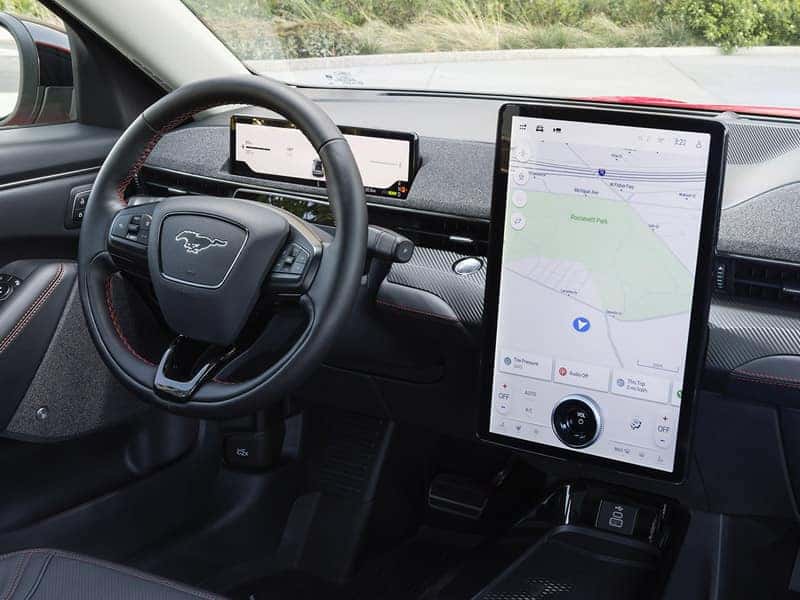 New 2025 Ford Mustang Mach-E Electric Compact SUV Interior Comfort Features and Technology