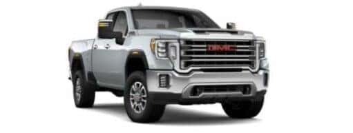 A silver 2022 GMC Sierra 2500 HD SLT is angled right.
