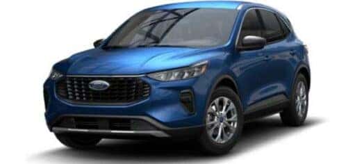 A blue 2023 Ford Escape is shown angled right.