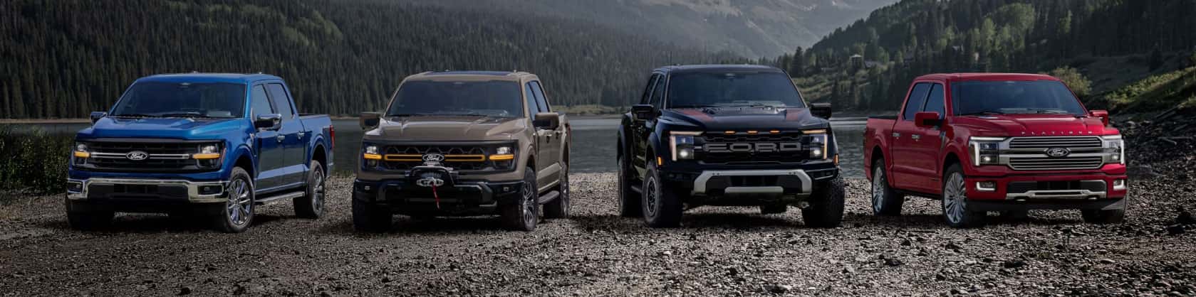 Ford truck lineup at Newton Ford South