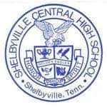 Shelbyville Central High School logo blue and white