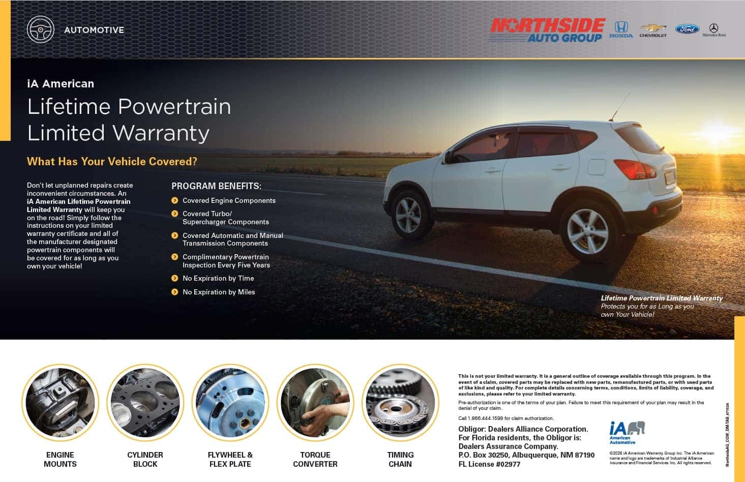 Lifetime Powertrain Limited Warranty