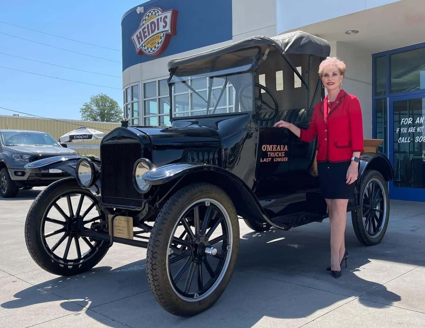 Bonnie with classic Model T