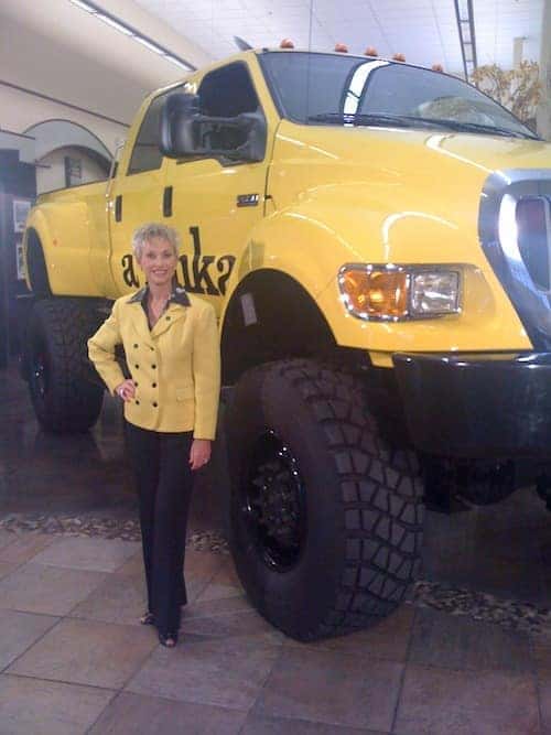 Bonnie with O'Meara Custom Designs Tonka Truck