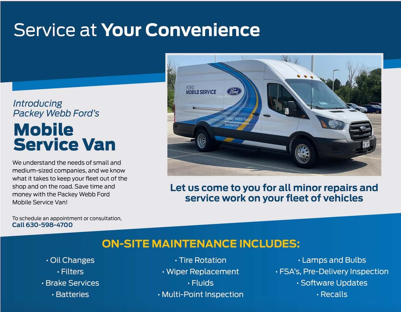 service at your convenience