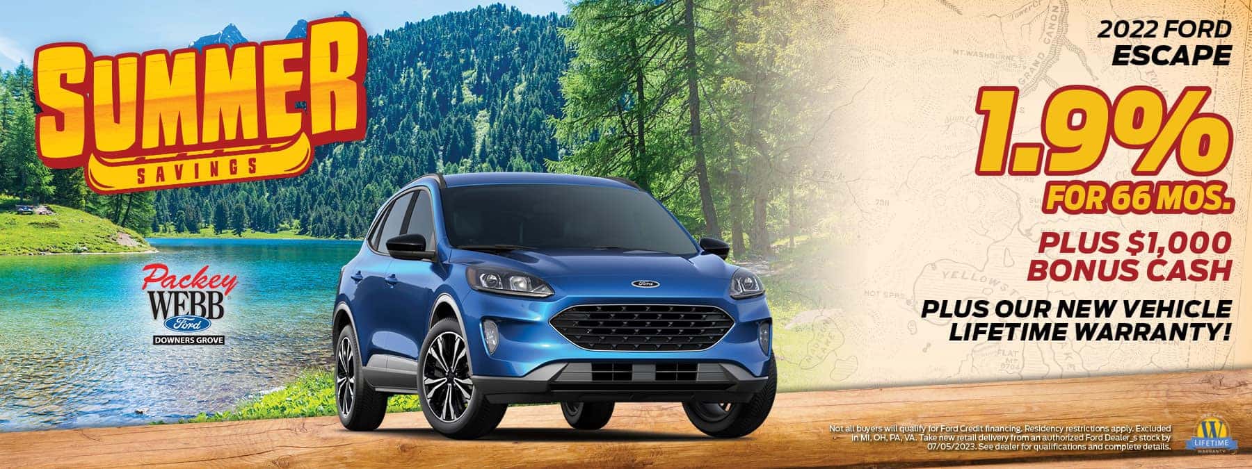 2022 Ford Escape - 1.9% for 66 Months + $1,000 Bonus Cash | Packey Webb Ford | Downers Grove, IL