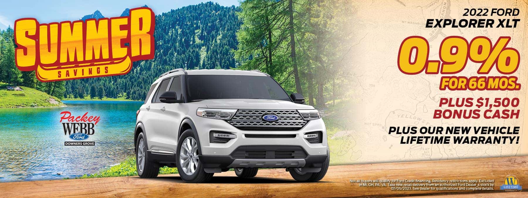 2022 Ford Explorer XLT - 0.9% for 66 Months + $1,500 Bonus Cash | Packey Webb Ford | Downers Grove, IL