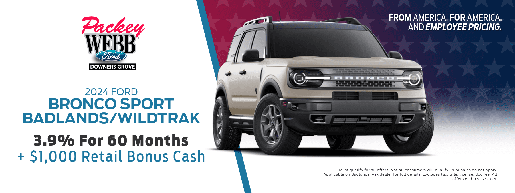 June '25 - Bronco Sport Offer