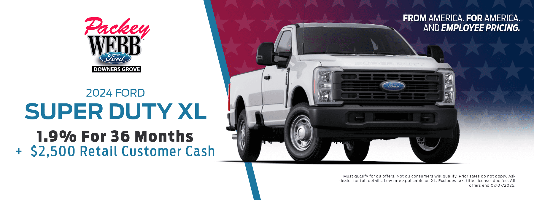 June '25 - Super Duty XL Offer
