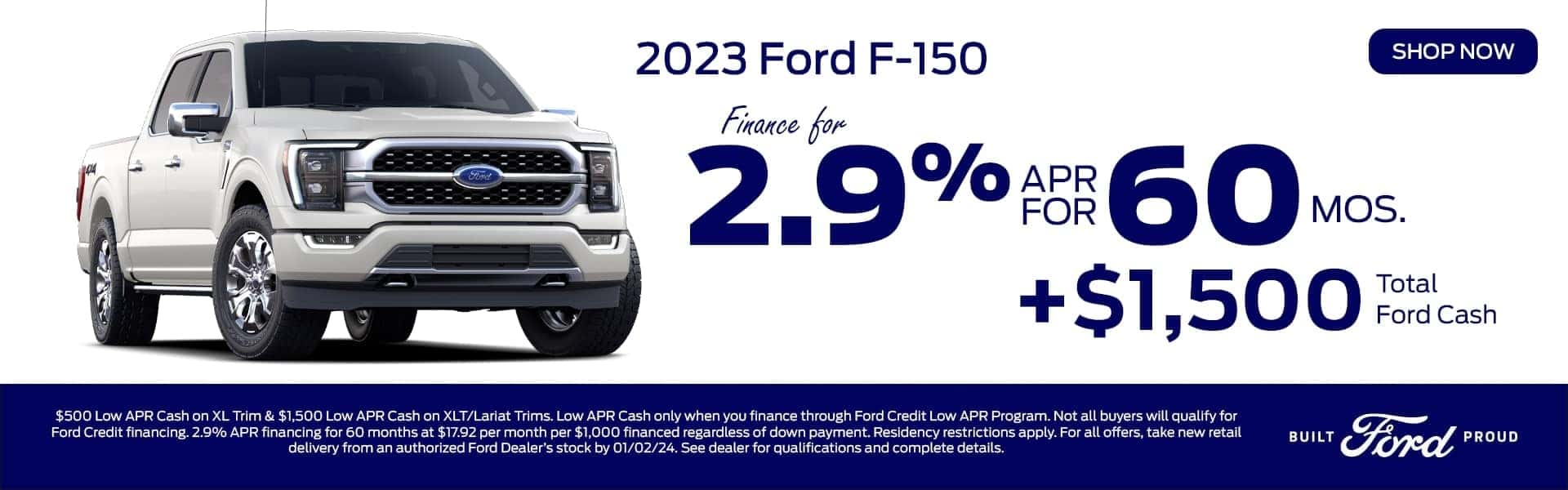 2023 Ford F-150 Finance Special Offer
