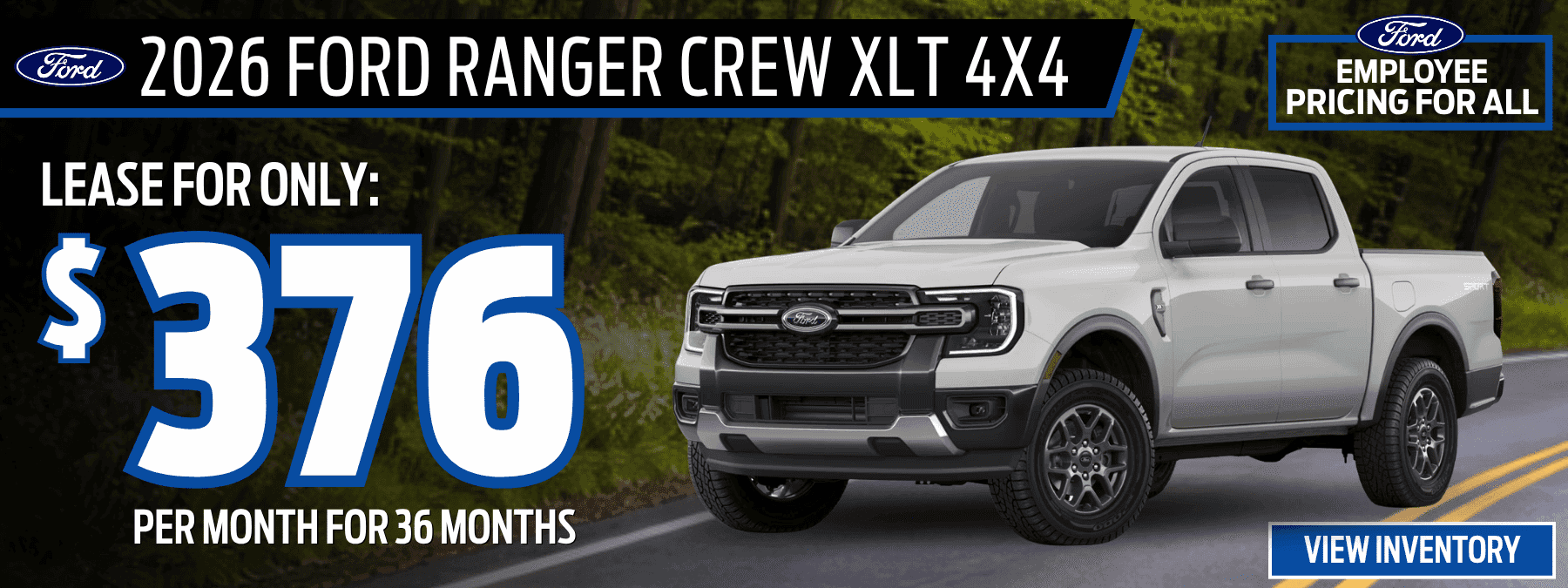 ford ranger lease offer