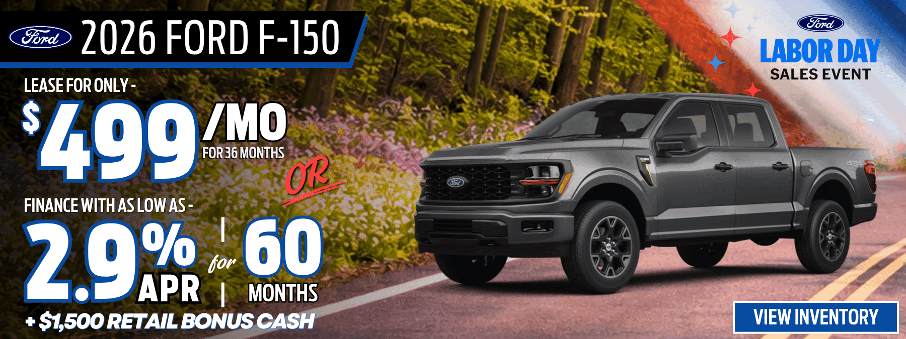 2026 ford f150 apr and lease offer