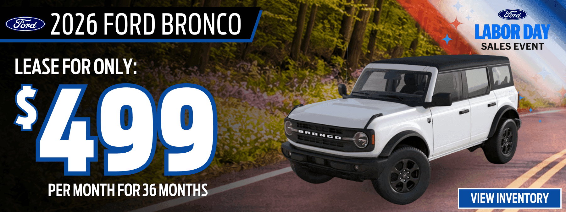 2026 ford bronco lease offer