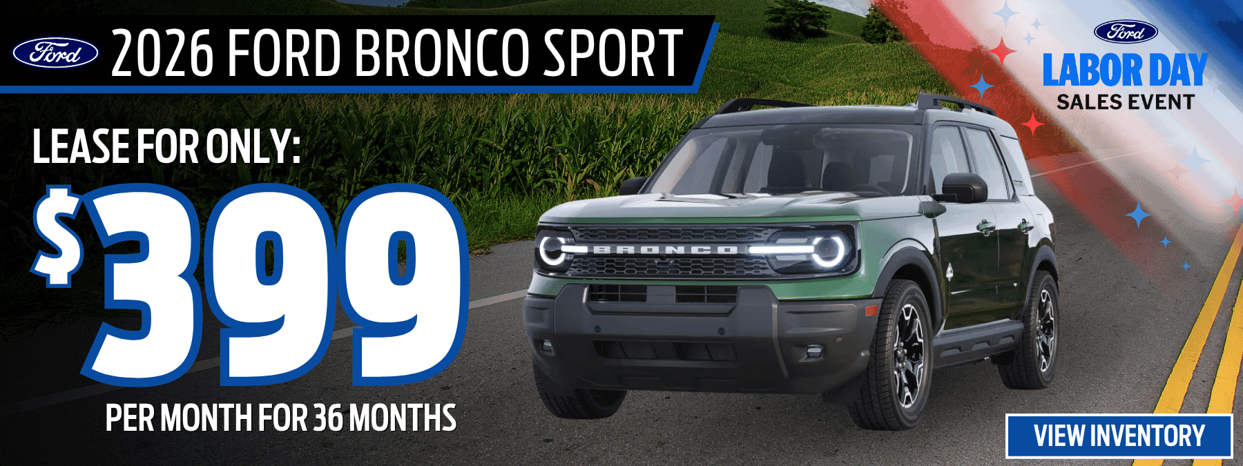 2026 ford bronco sport lease offer