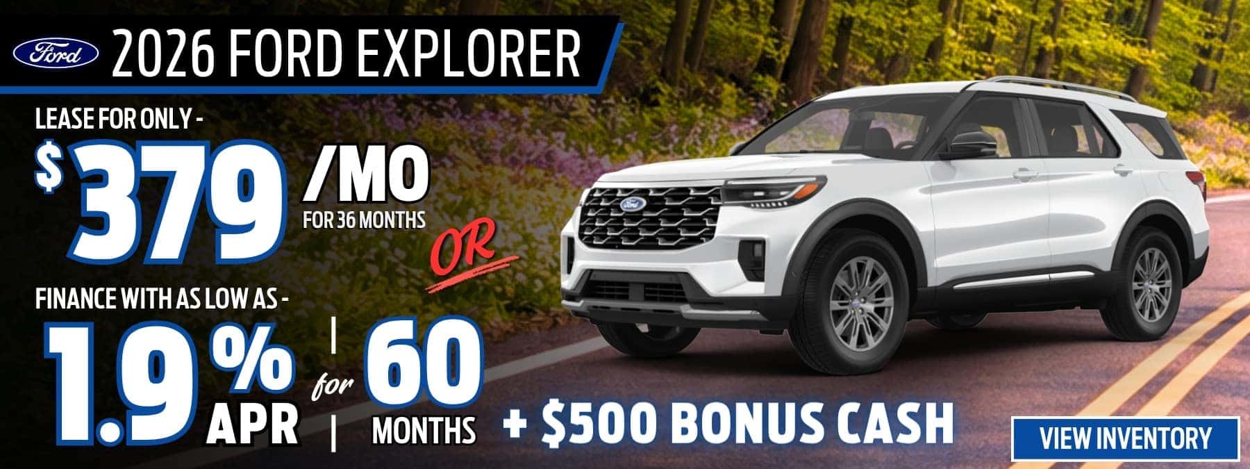 ford explorer lease apr offer