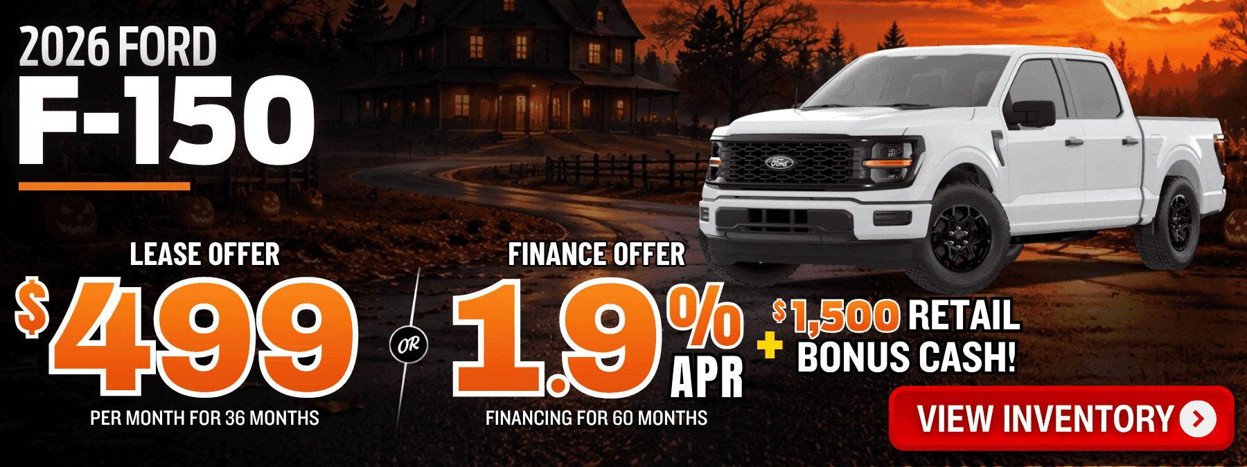 ford f150 lease finance offer october 2026