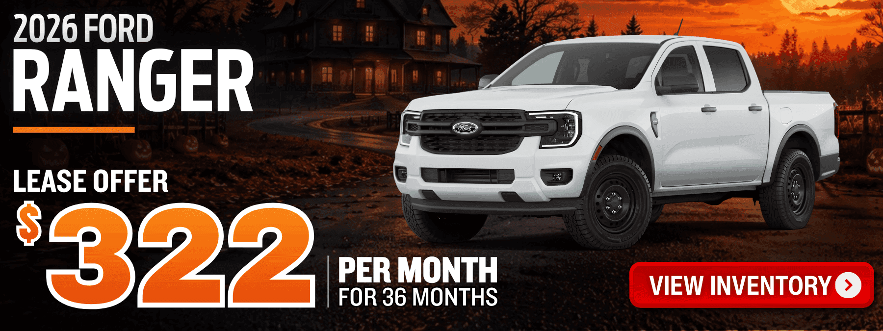 ford ranger lease offer october 2026