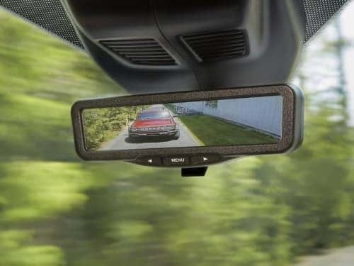 2023 Ford Transit view of virtual rearview mirror