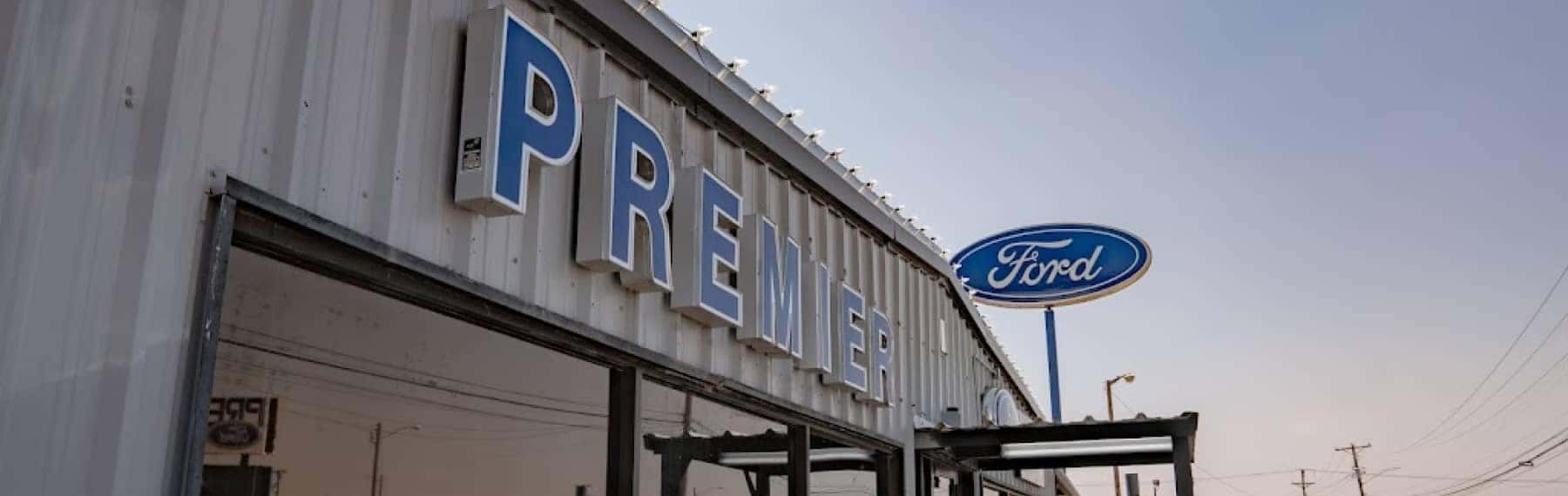 Premier Ford of Lamesa outside of dealership building