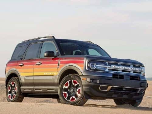 2024 Ford Bronco Sport exterior view parked in the sand 