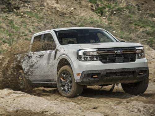 2024 Ford Maverick Tremor offroading through mud