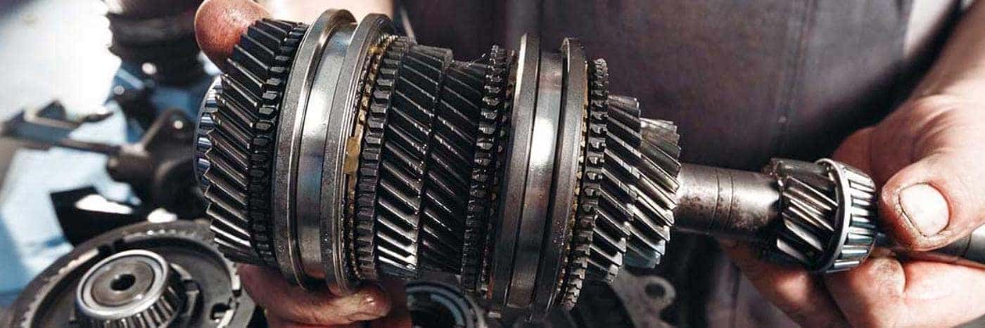 Close up view of a vehicle's transmission componenet