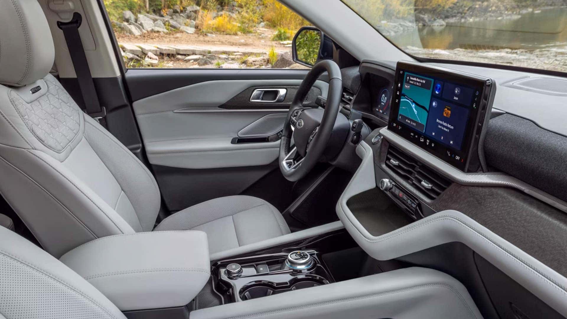 Front Seats Inside of 2026 Ford Explorer