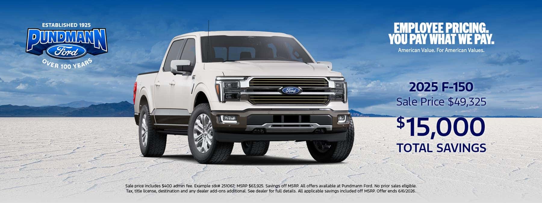 2025 F-150 May offer