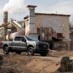 Ford Super Duty side view on construction site