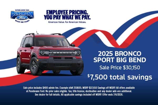 2025 Bronco Sport June 2026 offer