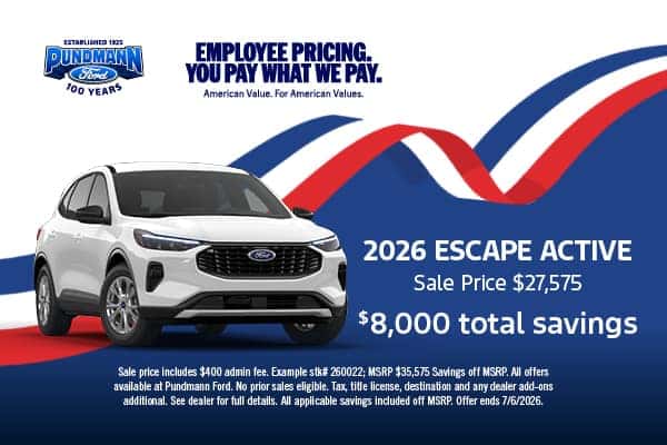 2026 Escape Active June 2026 offer