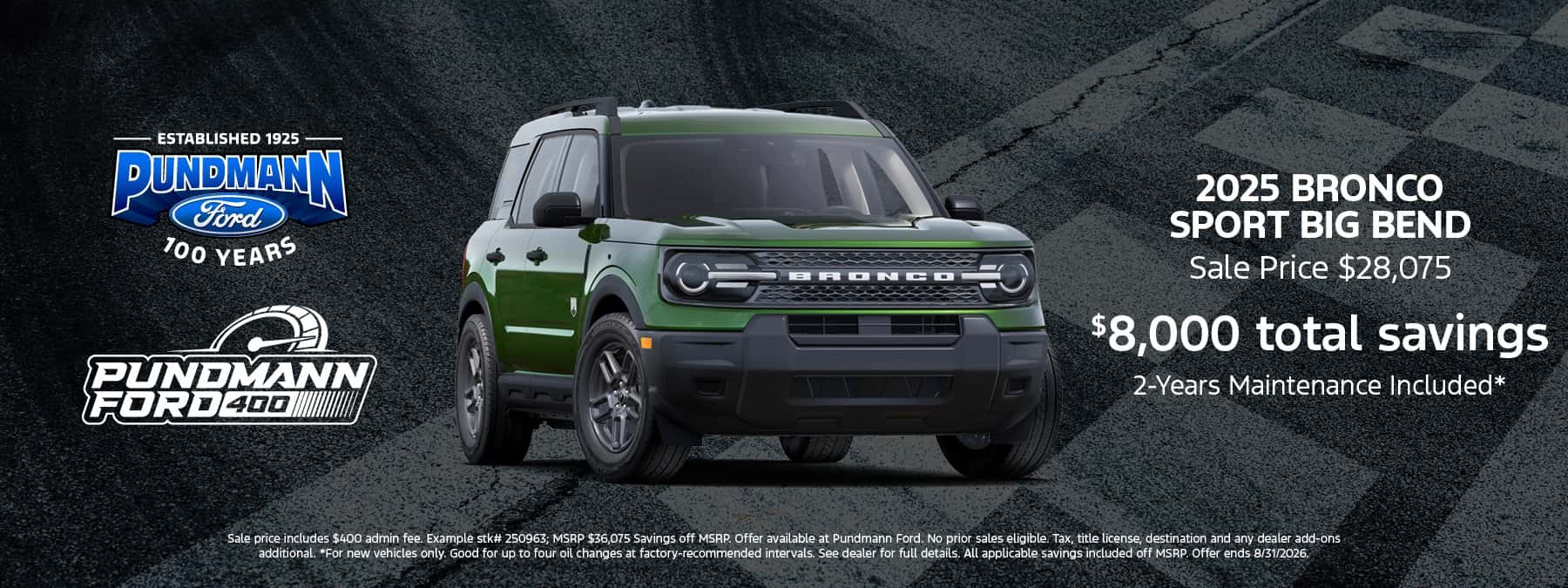 2025 Bronco Sport July offer