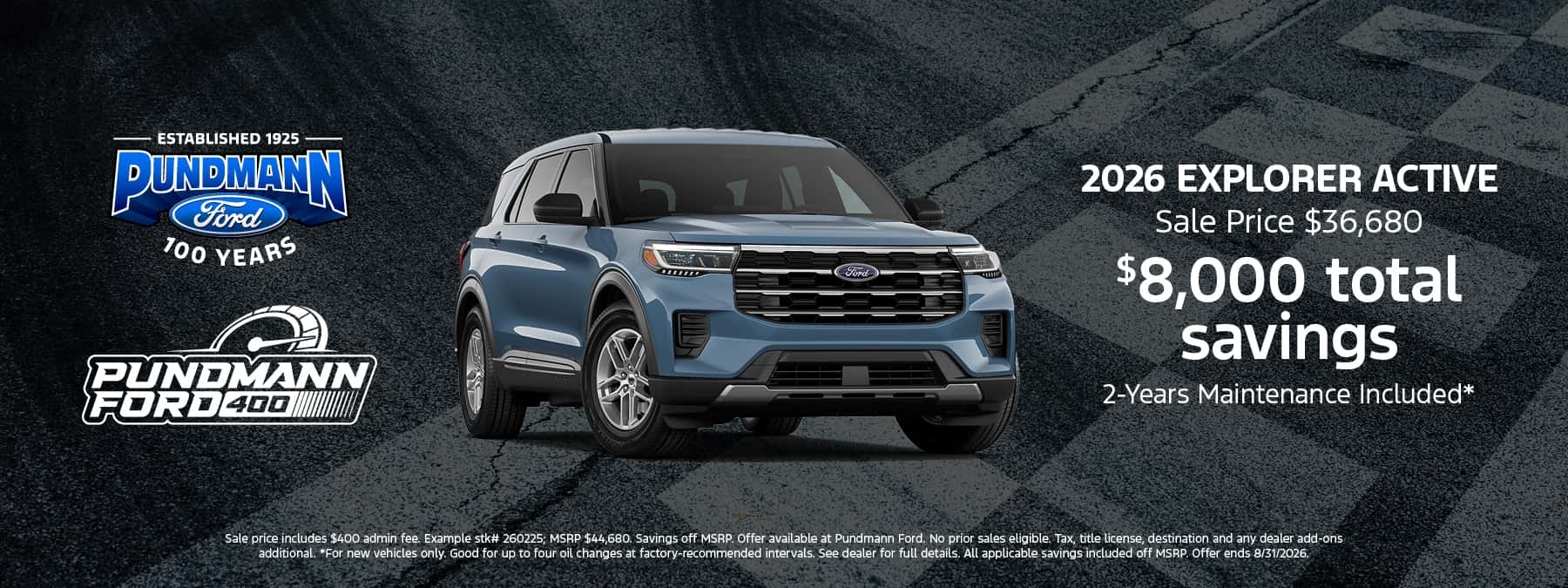 2026 Explorer Sport July offer