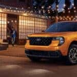 2026 Ford Maverick in orange at night
