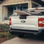 2026 Ford Maverick truck in white in driveway