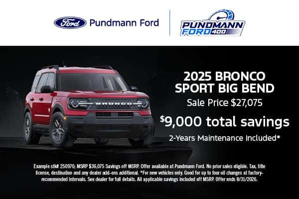 2025 Bronco Sport August offer