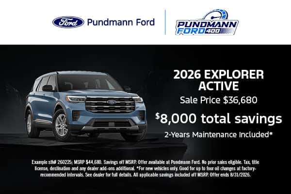 2026 Explorer August offer