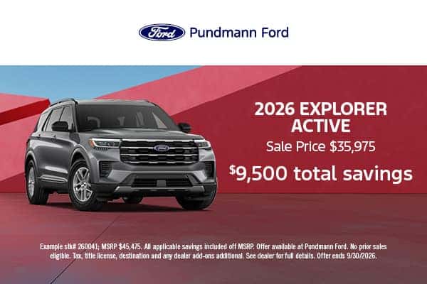 2026 Explorer September offer