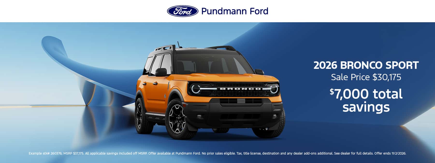 2026 Bronco Sport October 2026