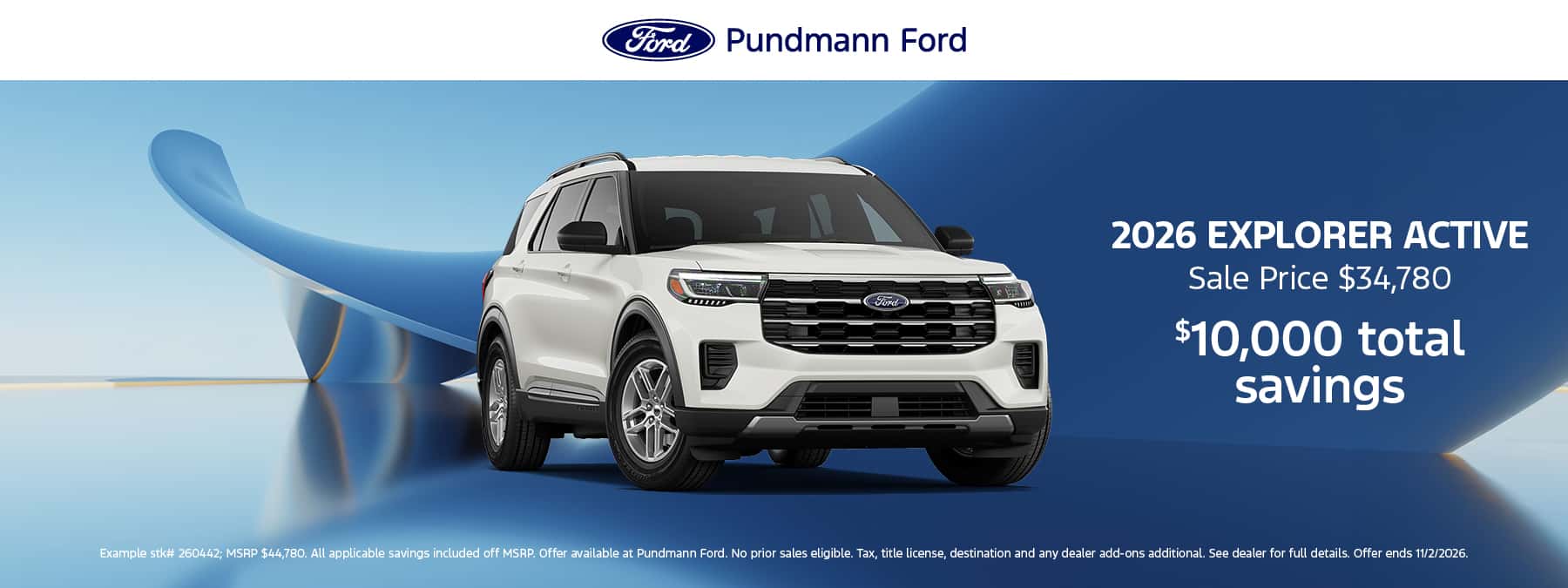 2026 Explorer Active October 2026